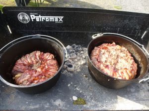 Blumenkohl-Spargel-Bacon-Bombe