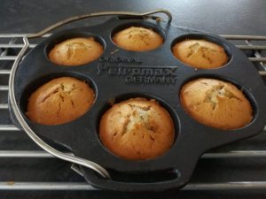 Himbeer-Muffins aus der Petromax Muffinform mf6
