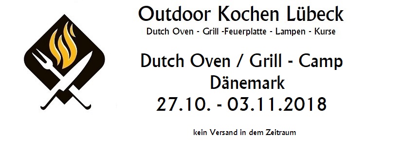 Versandhinweis 27.10 - 3.11 - Dutch Oven-GrillCamp Dänemark