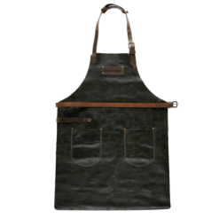 FEUERMEISTER® Lederschürze in Antikleder Farbe Braun mit Taschen